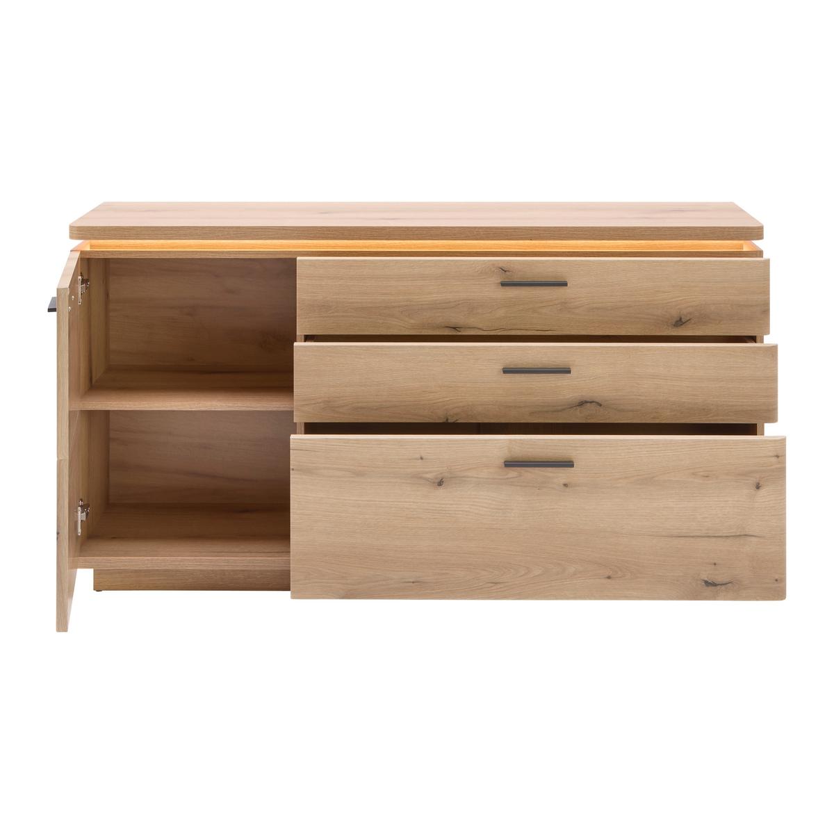 Sideboard Alameda Eichefarben - Eichefarben/Anthrazit, MODERN, Holzwerkstoff/Metall (150/81/44cm) - Mömax