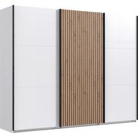 Ormar S Kliznim Vratima Andorra - bijela/boje grafita, Konvencionalno, drvni materijal/metal (300/218/65cm) - Premium Living