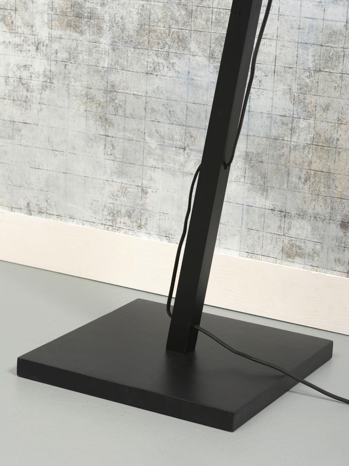 Stoječa Svetilka Bali - črna/naravne barve, Trend, les (60/176cm) - Good & Mojo