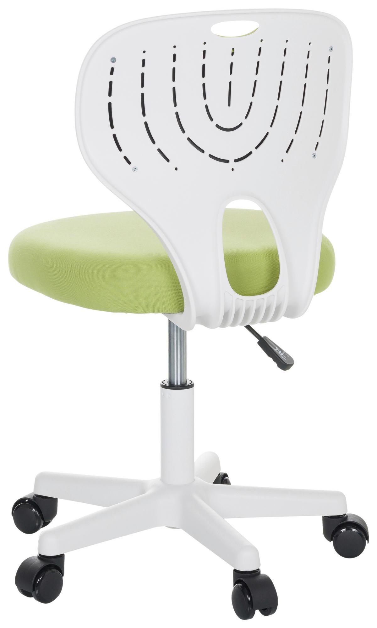 Otroški Vrtljivi Stol Kiddy Top W, Zelena - zelena/bela, Basics, umetna masa/tekstil (52/73/52cm) - MID.YOU