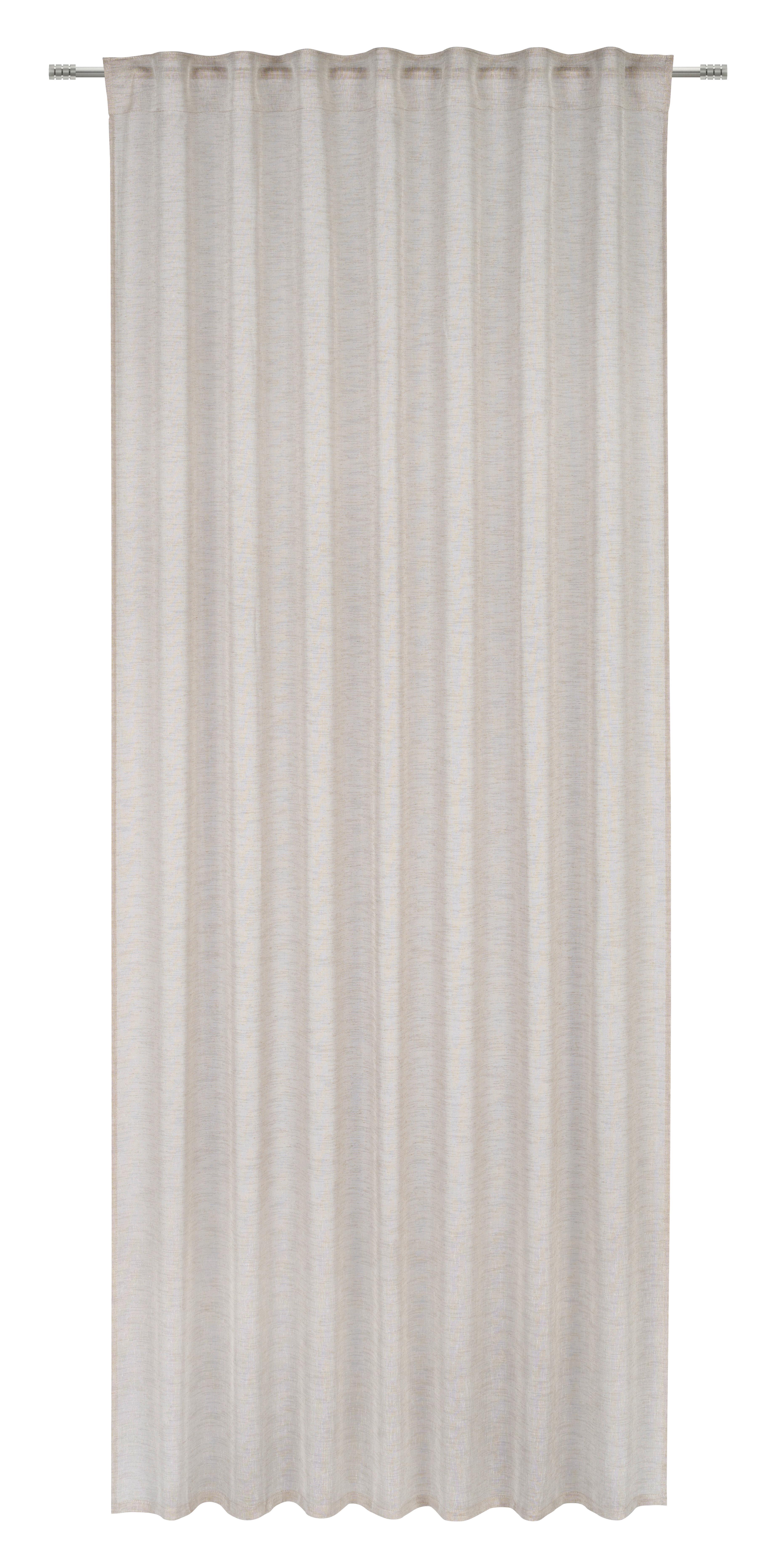 Fertigvorhang Sigrid Beige ca. 140x245cm - Beige, ROMANTIK / LANDHAUS, Textil (140/245cm) - Premium Living