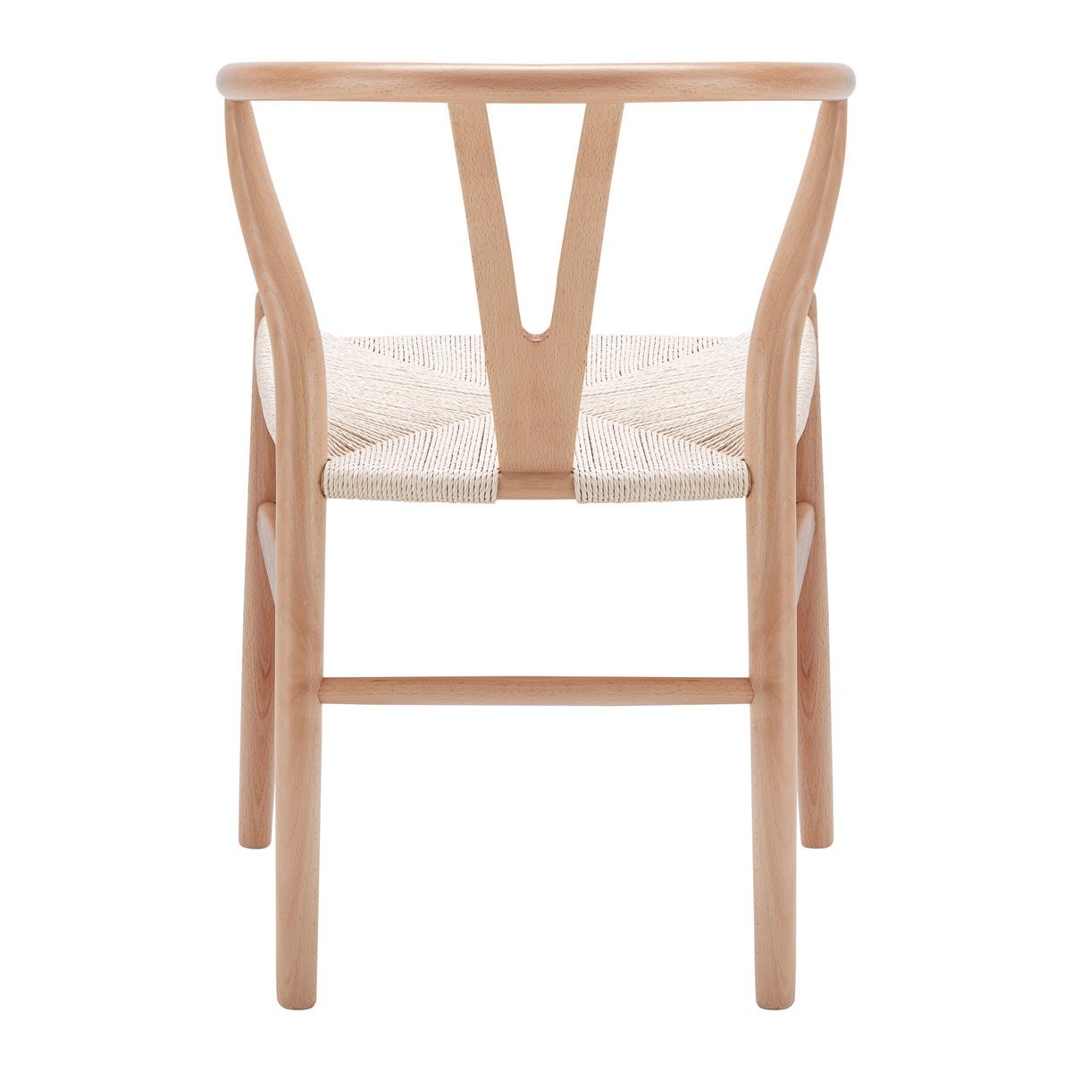 Stol Monica, Naravne Barve, Masivno - naravne barve, Moderno, les (56/76/52cm) - Bessagi Home