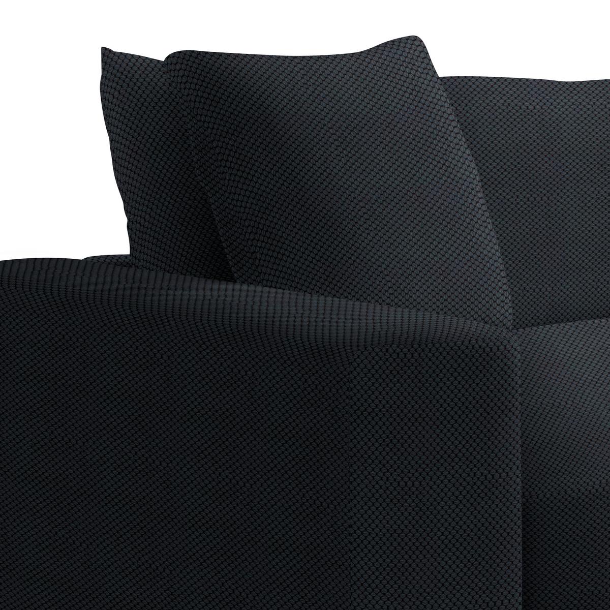 Bigsofa Pedro Schwarz - Schwarz, MODERN, Holz/Holzwerkstoff (261/83/124cm) - Mömax