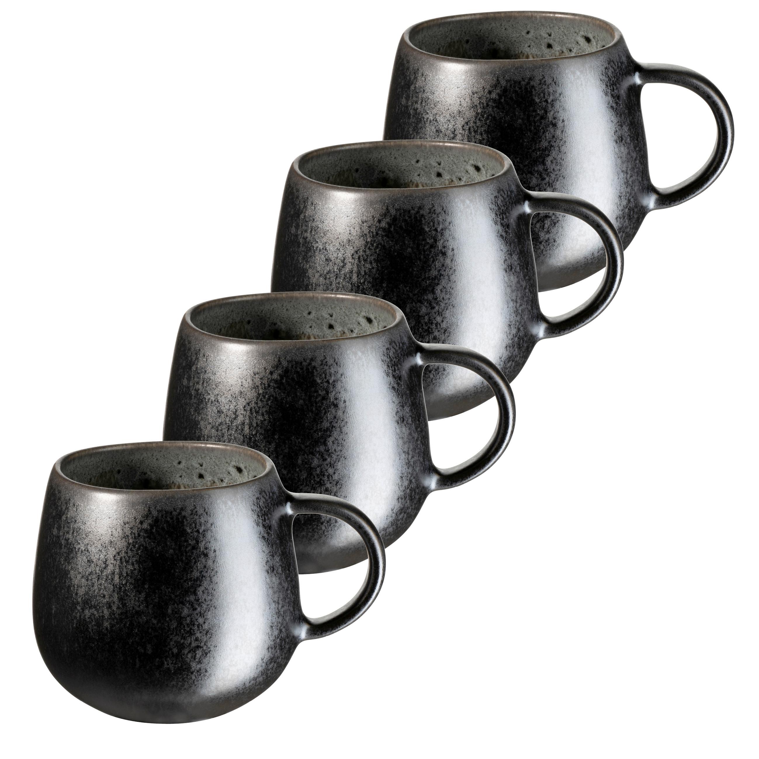 TASSENSET 935544 CARELLIA KAFFEEBECHER - Grau, Basics, Keramik (8/9cm) - Mäser