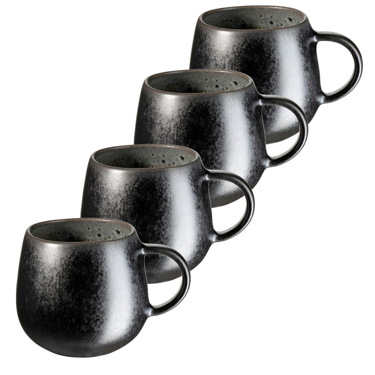 TASSENSET 935544 CARELLIA KAFFEEBECHER - Grau, Basics, Keramik (8/9cm) - Mäser
