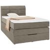 Boxspringbett in Braun ca. 120x200cm - Braun, Textil (120/200cm) - Mömax
