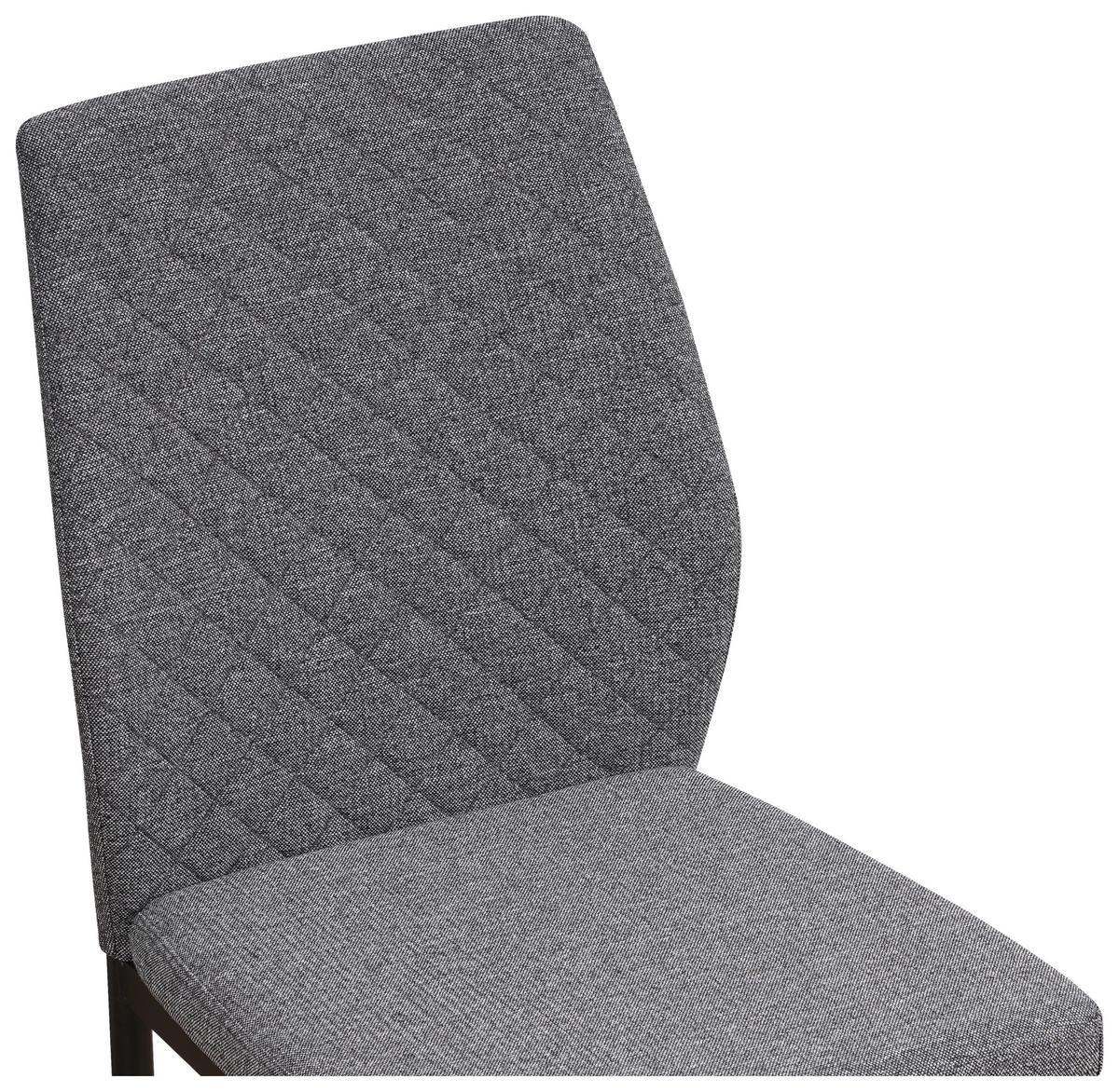 Stuhl Mia in Grau - Schwarz/Grau, Basics, Textil/Metall (44/90/56cm) - Based