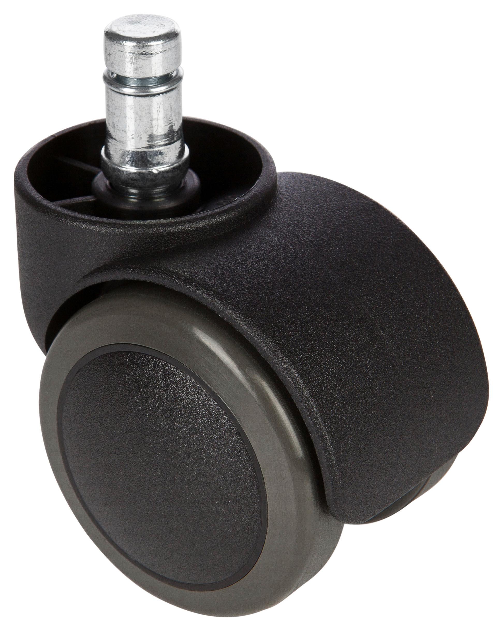 Set Kolesc Za Vrtljivi Stol Rolo, 5-Delni - črna, Basics, kovina/umetna masa (5,2/6/5cm) - MID.YOU