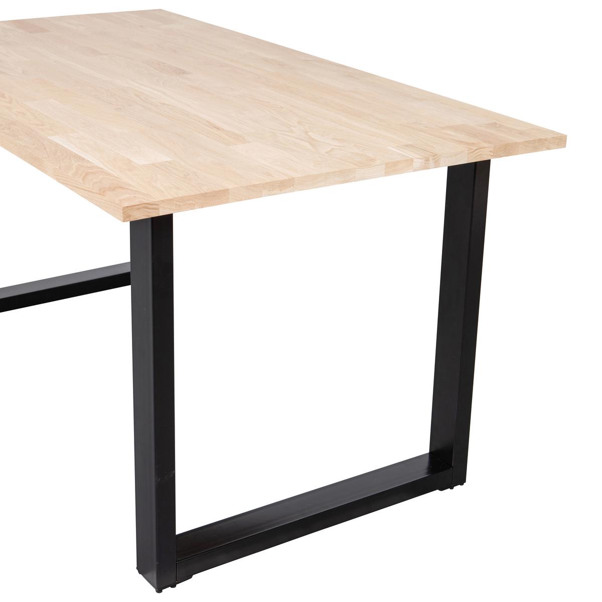 Esstisch Tablo Naturfarben/Schwarz L: 160cm - Schwarz/Naturfarben, MODERN, Holz (160/90/75cm) - Livetastic