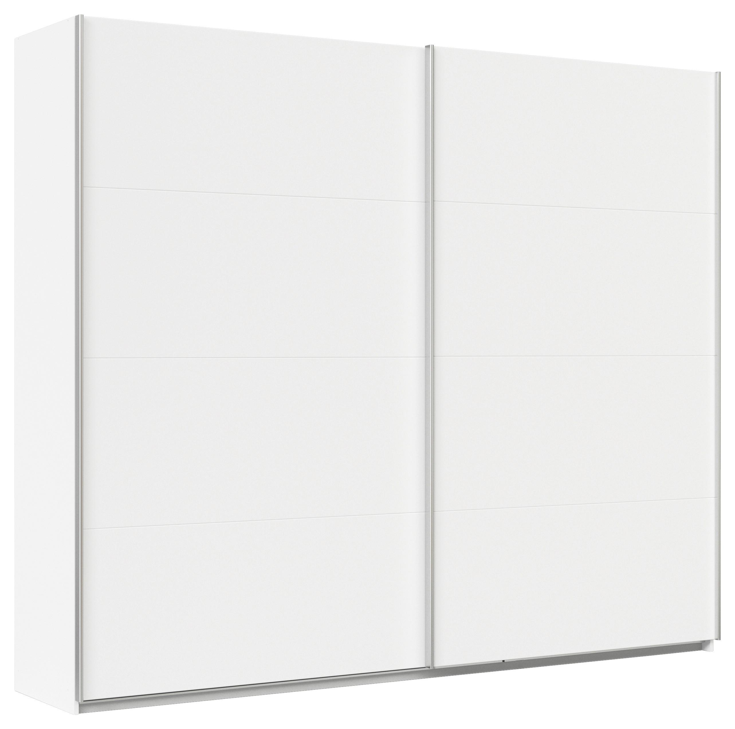Ormar S Kliznim Vratima Feldkirch - bijela/boje aluminija, Moderno, drvni materijal/metal (271/229/62cm)