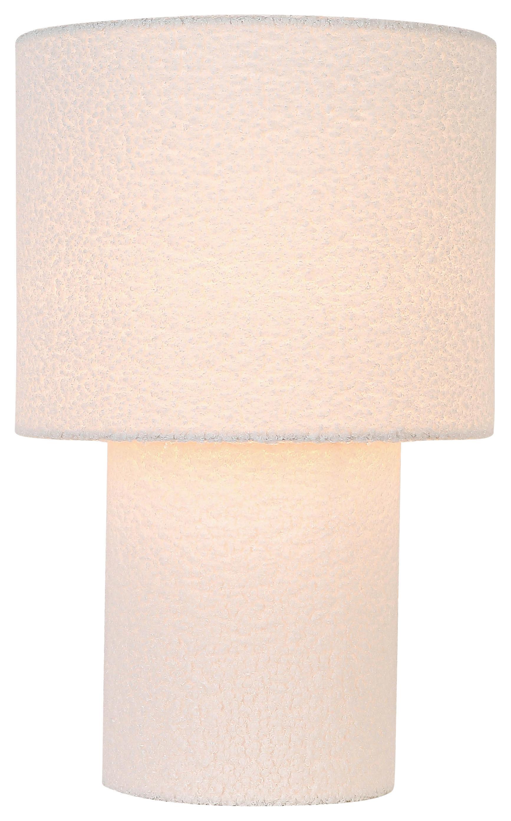 BORDSLAMPA STOFLI - vit/naturfärgad, Modern, metall/textil (28/44cm) - Mömax