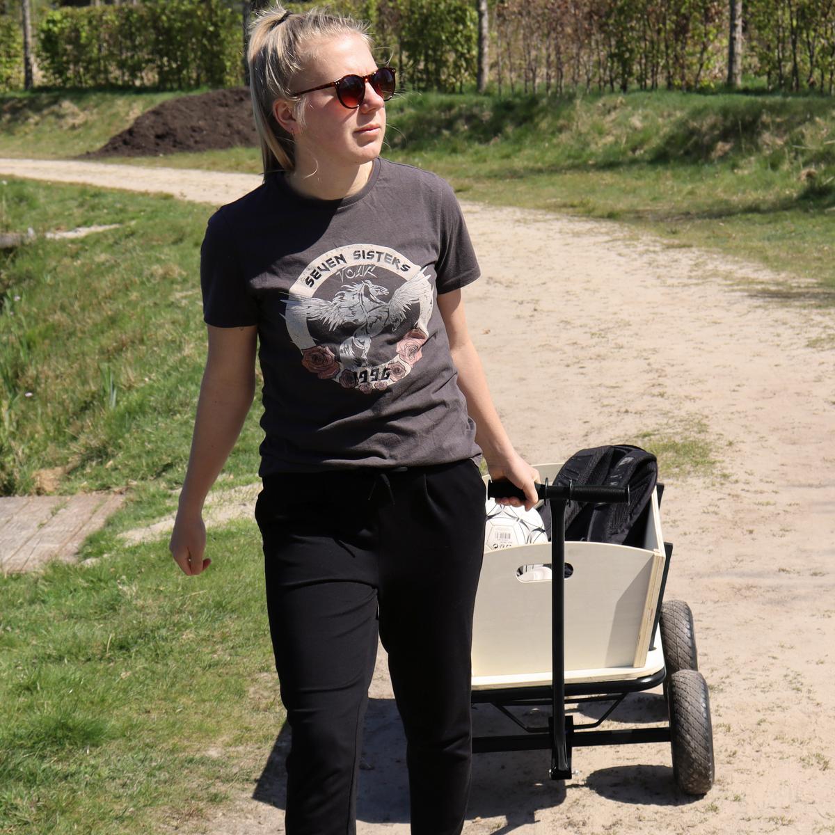 BOLLERWAGEN CC93611 - Schwarz/Braun, Konventionell, Holz/Metall (61/95/97cm)