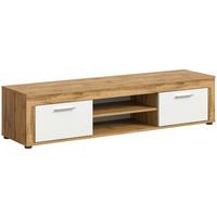 Tv Komoda Jam - bijela/srebrne boje, Design, drvni materijal/plastika (160/37/40cm) - Modern Living