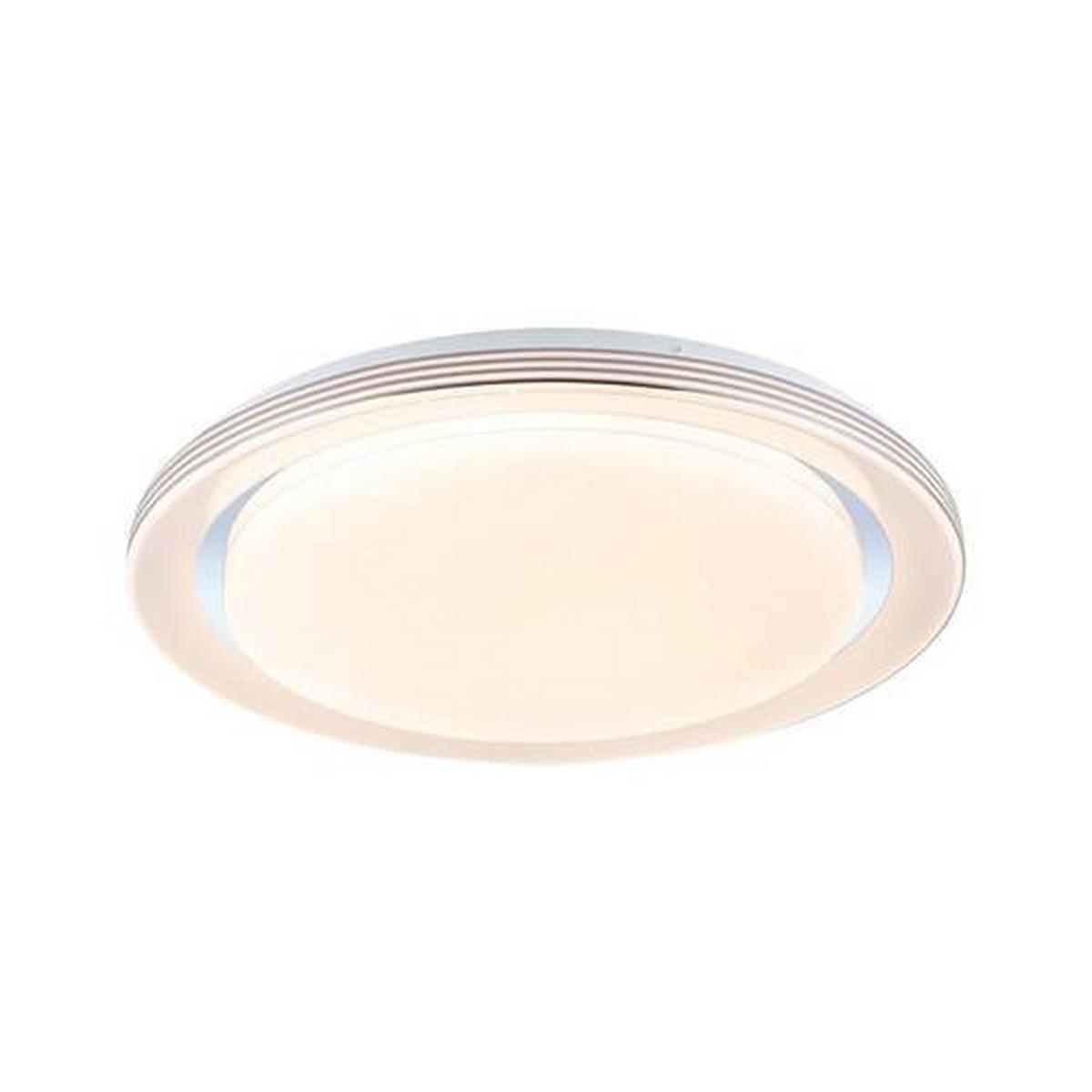 Deckenleuchte Rainbow Weiß/Chromfarben max. 38,5 W - Chromfarben/Weiß, Basics, Kunststoff/Metall (48,5/7,5cm) - Paulmann