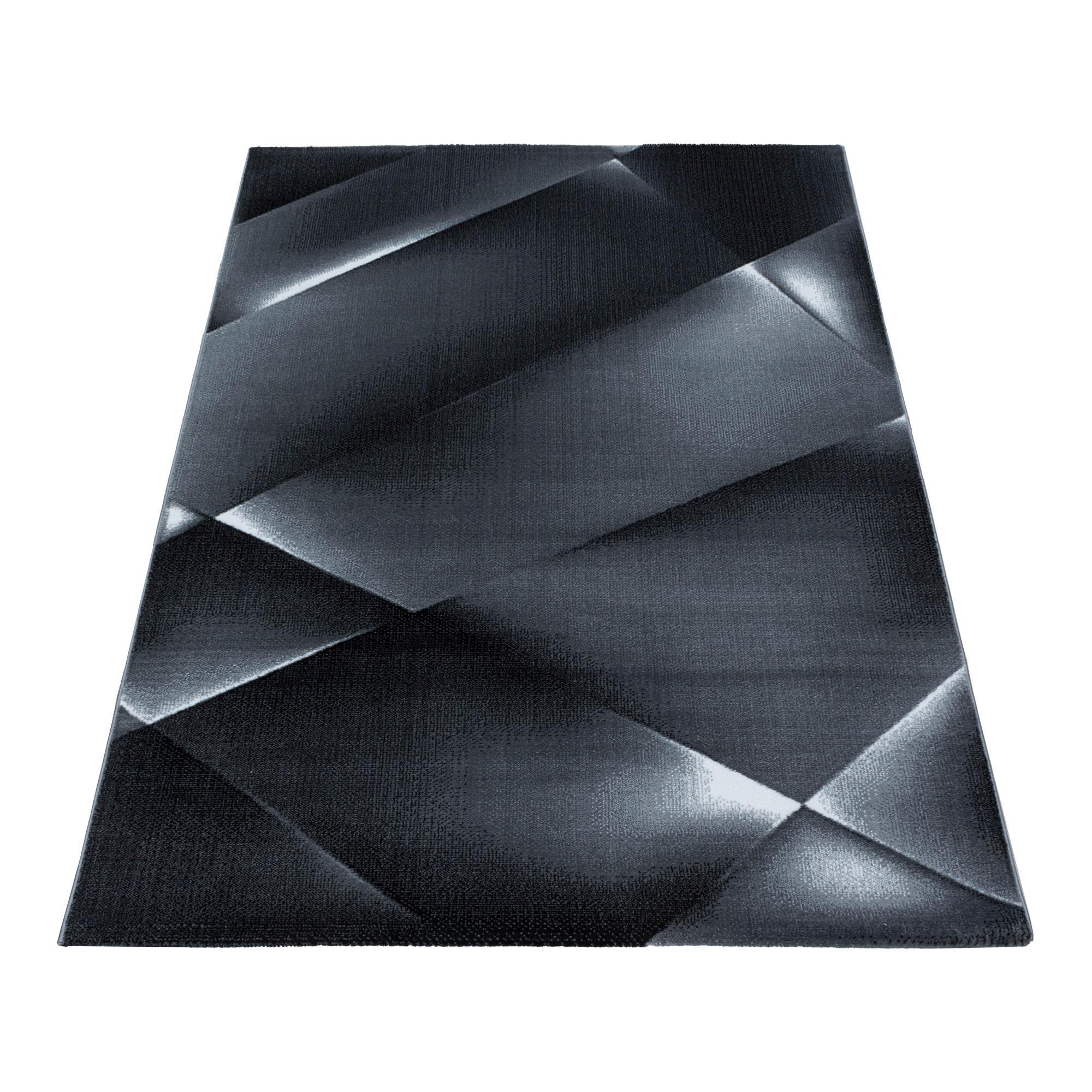 Webteppich Costa Schwarz ca. 80x250cm - Schwarz, Design, Textil (80/250cm) - Novel