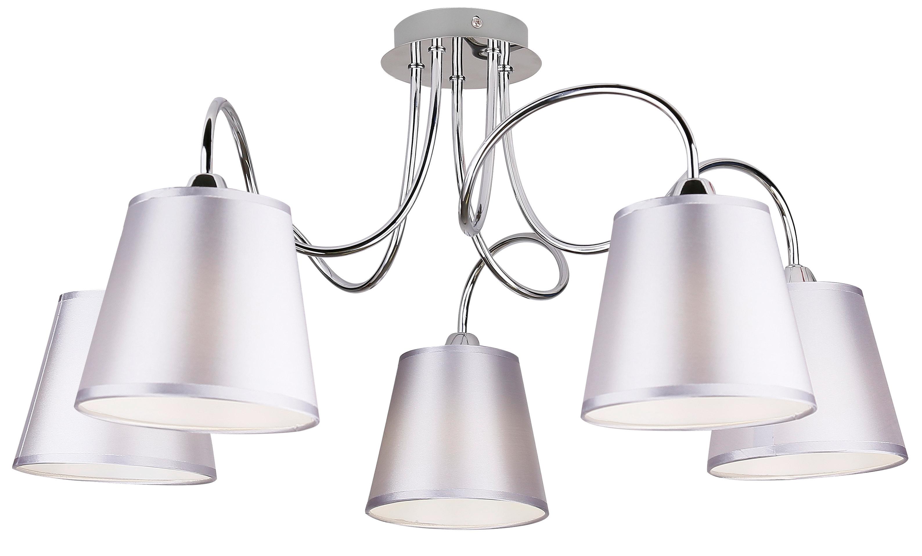 Stropna Svjetiljka Luk - boje kroma, Konvencionalno, metal/plastika (70/70/36cm)