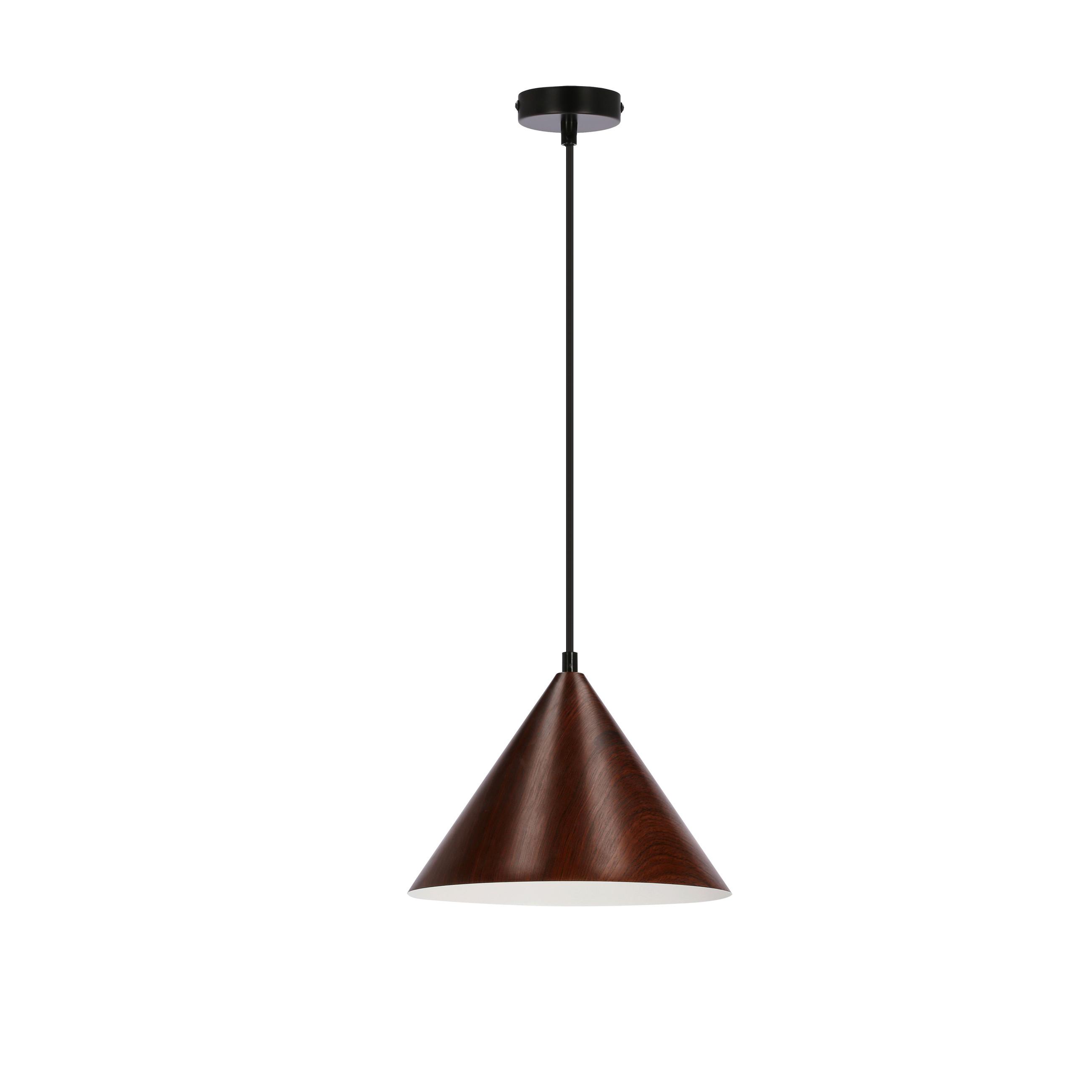 Viseća Svjetiljka Dunca - boje oraha/crna, Design, metal (25/25/110cm)