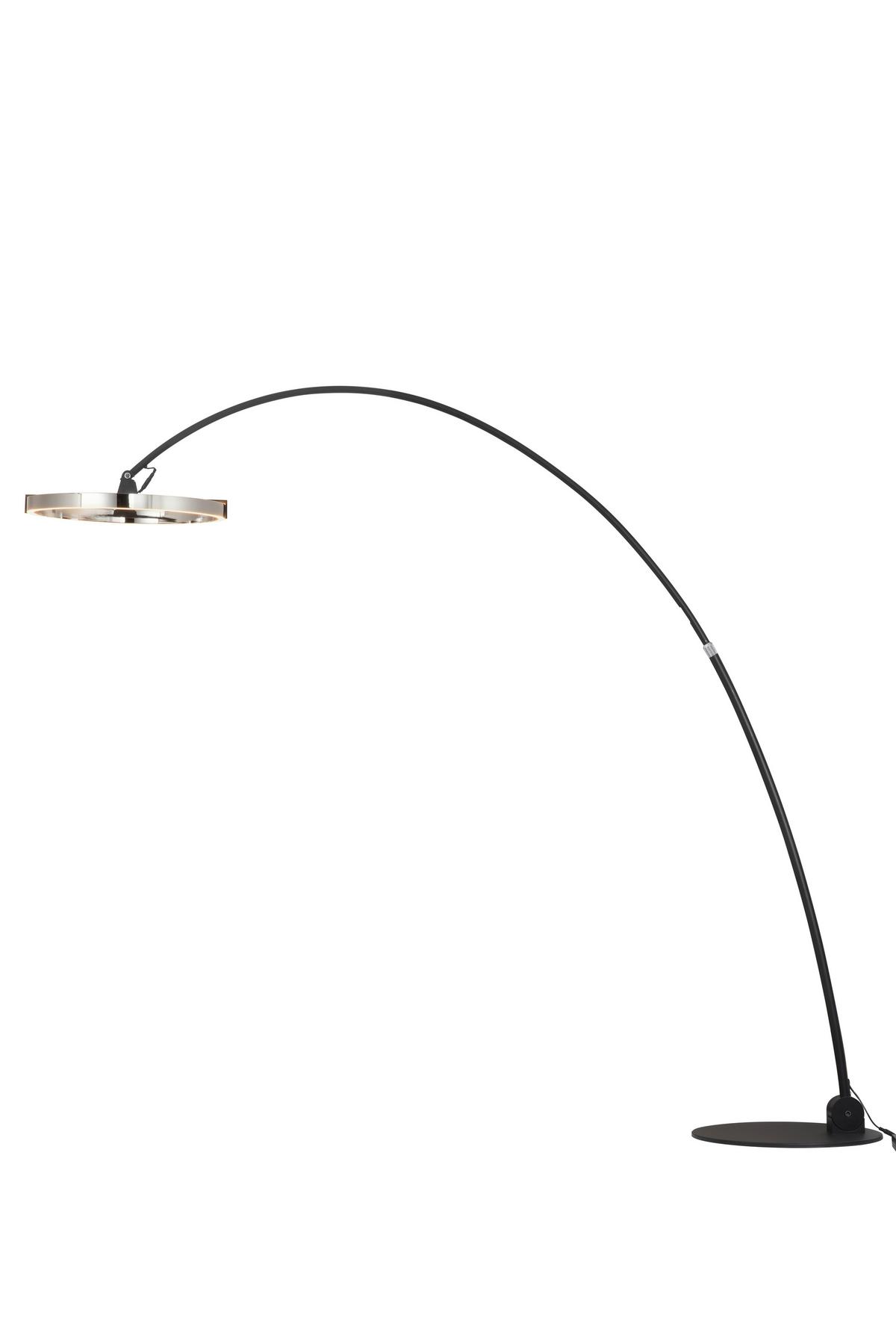LAMPA STOJĄCA LED DRITO - przejrzysty/czarny, Trend, tworzywo sztuczne/metal (203/50/205,5cm) - Dieter Knoll