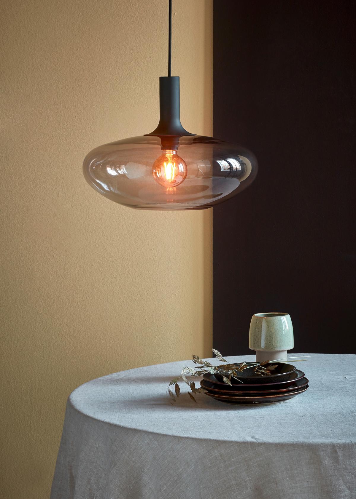 LAMPA WISZĄCA 48973047 - czarny, Basics, metal/szkło (35/35/330cm) - Nordlux
