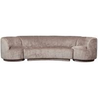 Bigsofa Popular Taupe B: 290 cm - Taupe, Design, Textil (290/72/97cm) - Livetastic