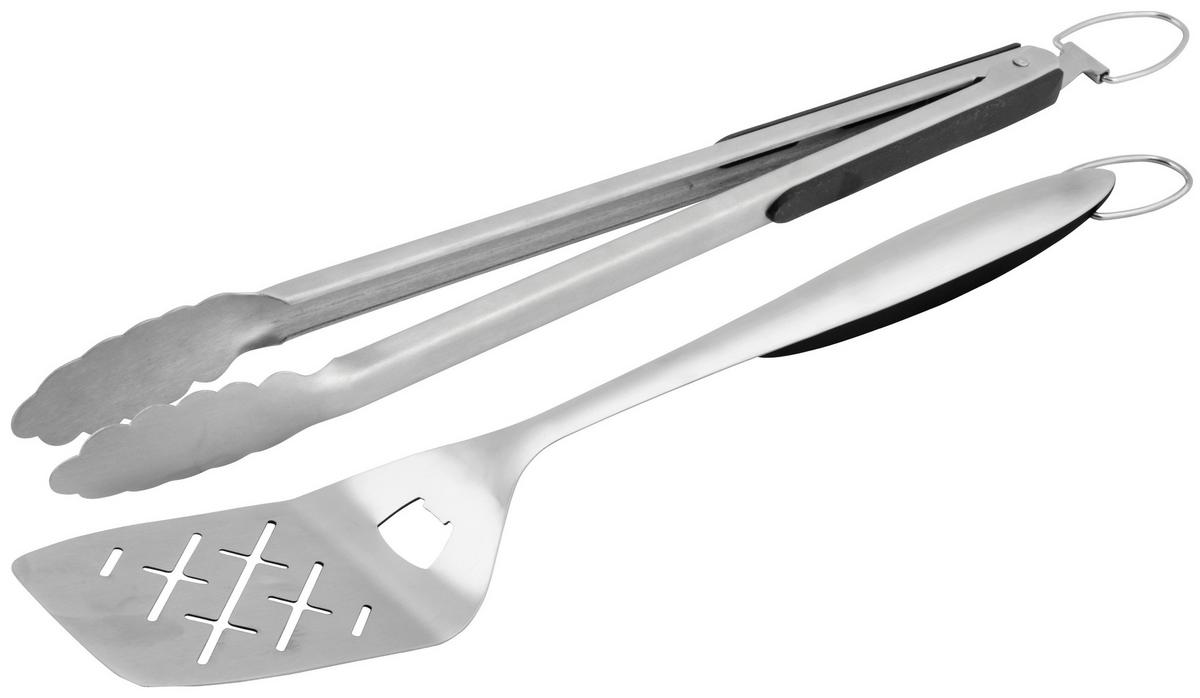 Grillbesteck Oil Green aus Metall - Silberfarben, Metall