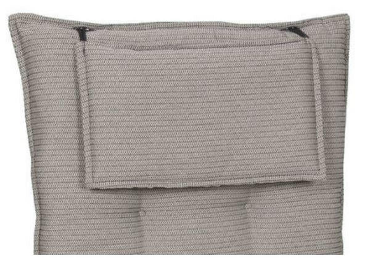 PODUSZKA NA FOTEL 23949 - szary, Basics, tkanina (50/120cm)
