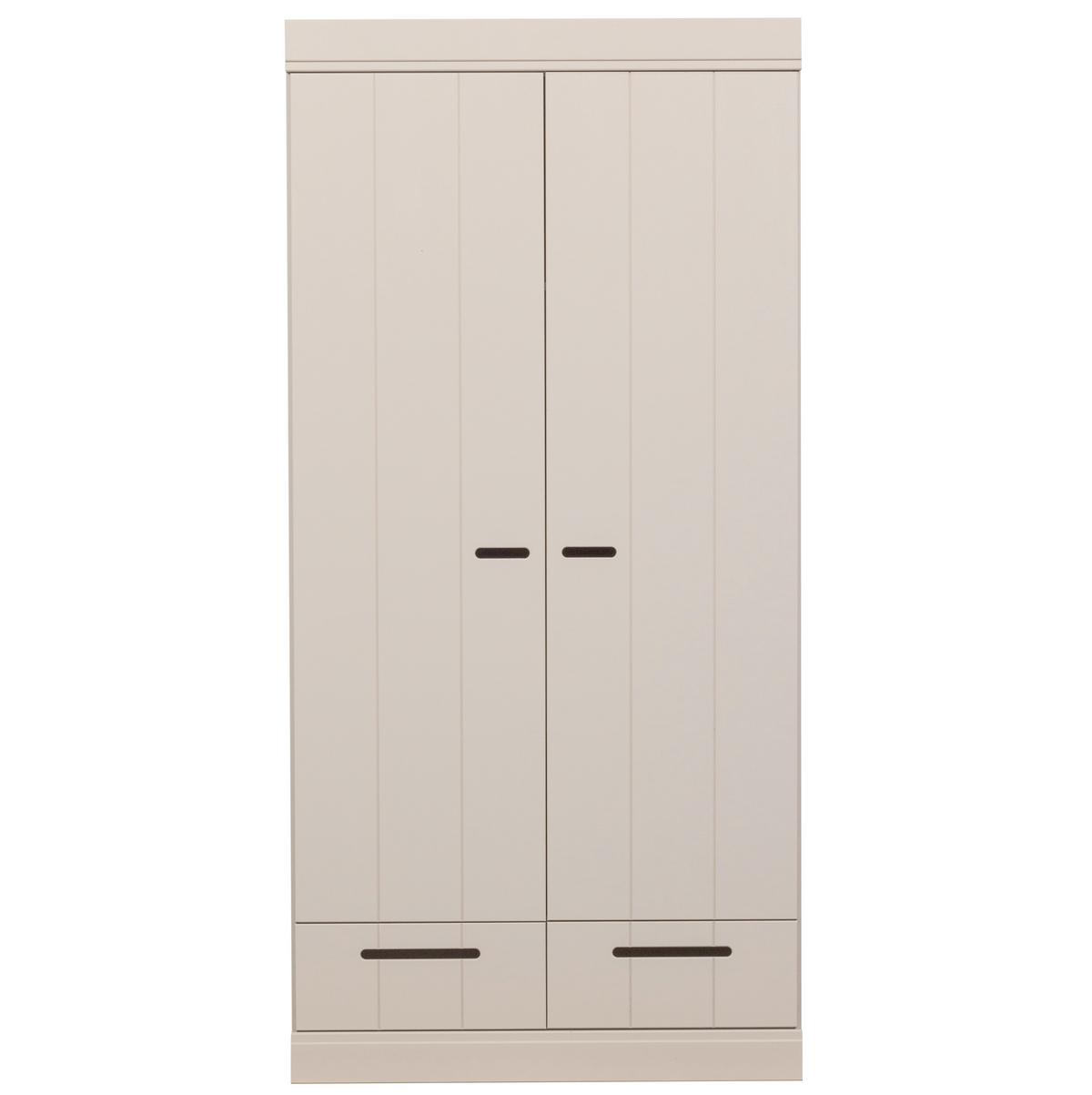Drehtürenschrank Connect Grau - Grau, Basics, Holz (94/195/53cm) - MID.YOU