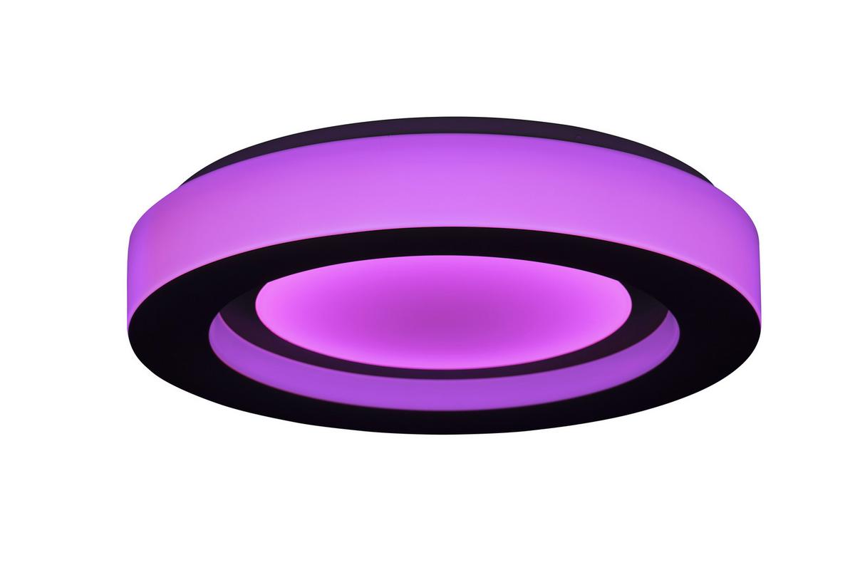 LAMPA SUFITOWA LED SEMRA - czarny, Modern, tworzywo sztuczne/metal (50/8cm) - Bessagi Home