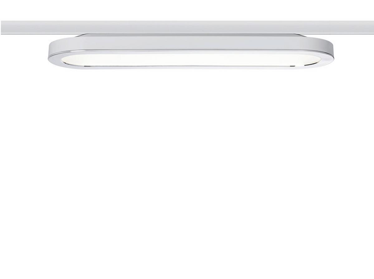 Schienensystem-Strahler Panel Loop max. 7 Watt - Chromfarben/Weiß, Design, Kunststoff/Metall (38/3,5/11cm) - Paulmann