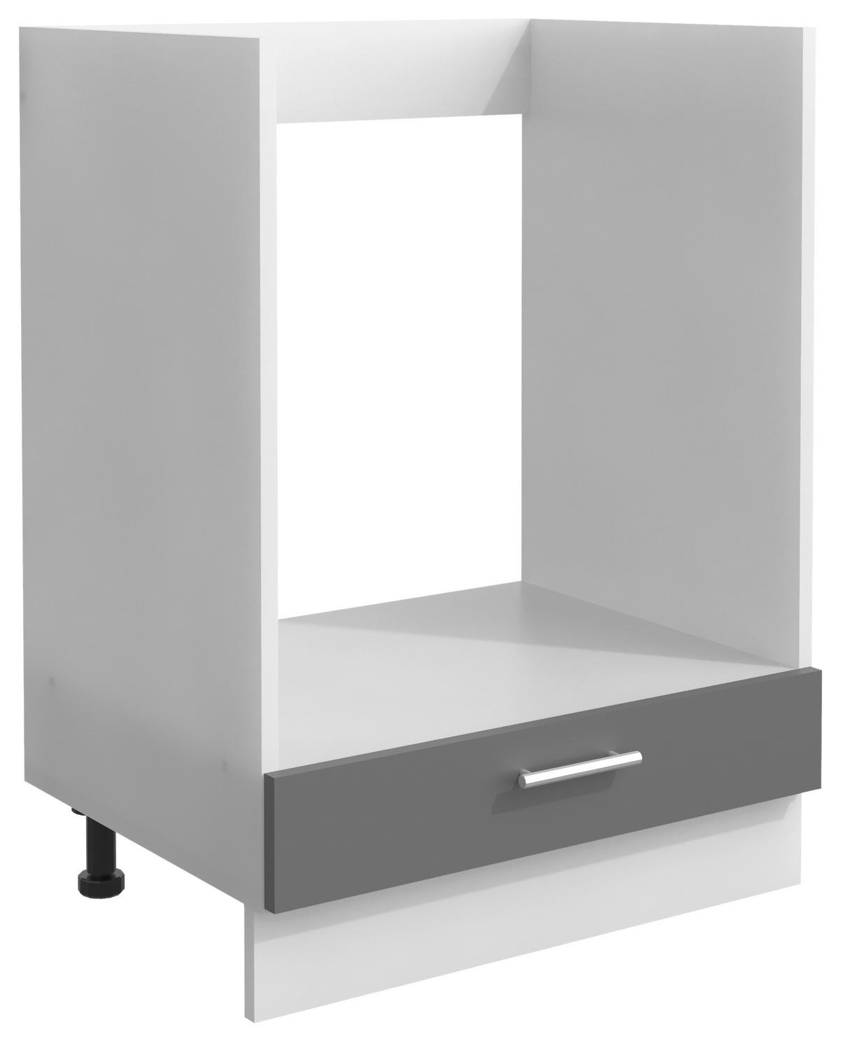 Omara Za Vgradnjo Štedilnika Esilo, Siva, Bela - bela/barve aluminija, Design, kovina/leseni material (60/82/46cm) - MID.YOU