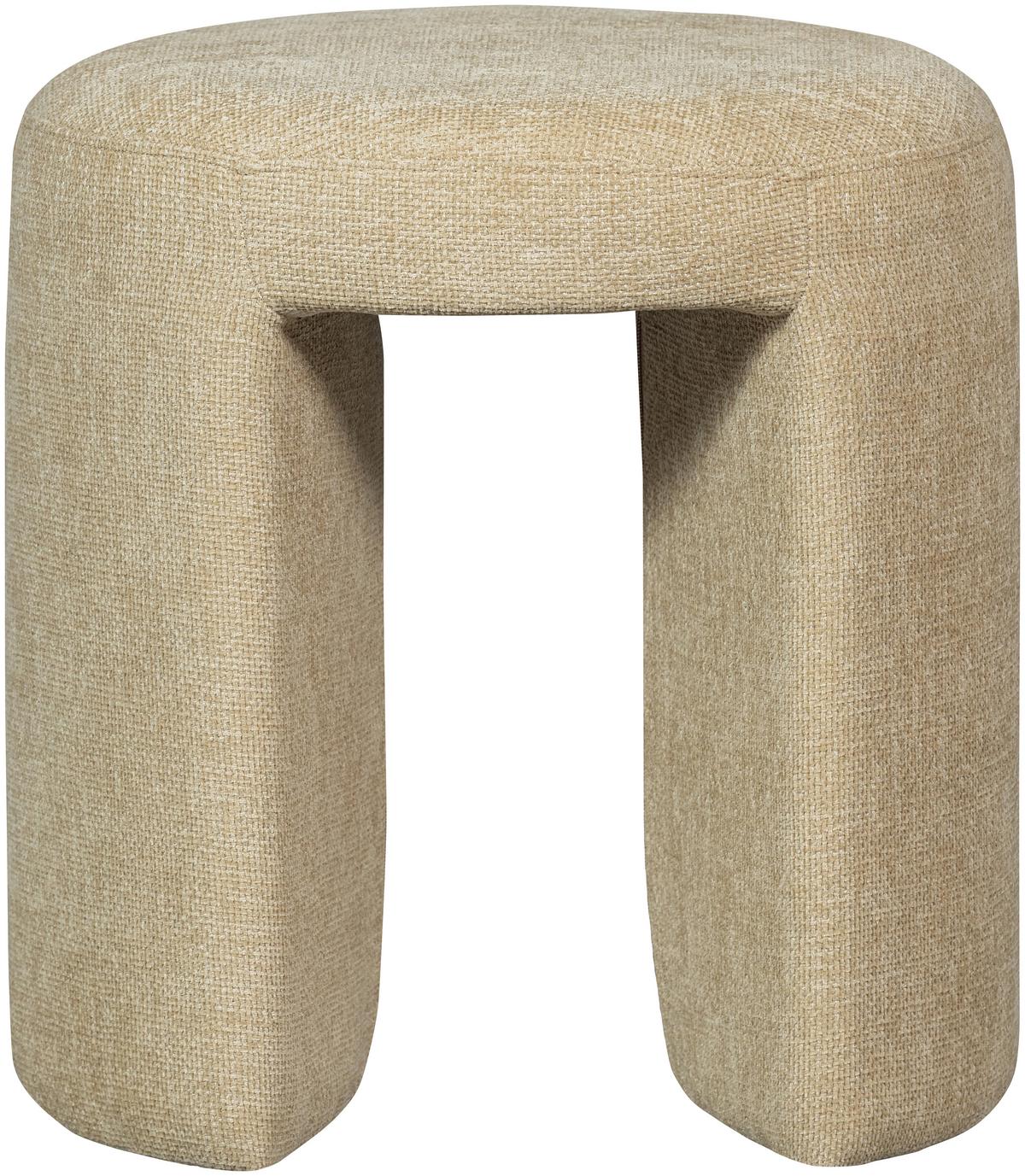 Hocker Charlie Naturfarben - Naturfarben, Design, Textil (45/47/45cm) - Livetastic