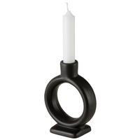 Gyertyatartó Valongo - fekete, Basics, kerámia (15,5/19/5,2cm) - Modern Living