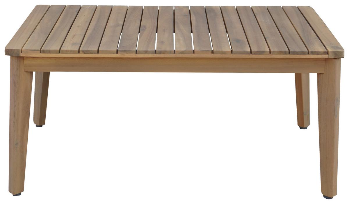 Gartenset Michi 1 Grau/Akaziefarben, 4-teilig - Grau/Akaziefarben, MODERN, Holz/Metall (82/55/40cm) - Mömax