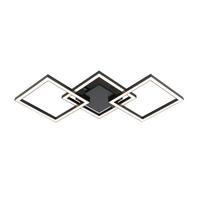 Deckenleuchte Rauta Schwarz max. 24 Watt - Schwarz, MODERN, Kunststoff (63/27,5/4,5cm) - Mömax
