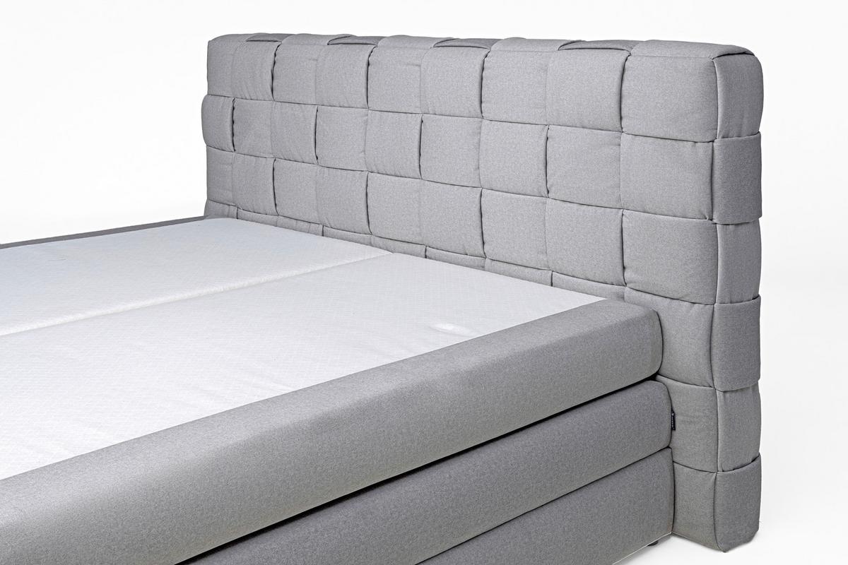 Boxspring Krevet Gusto - bež/crna, Trend, drvni materijal/drvo (160/200cm) - Premium Living