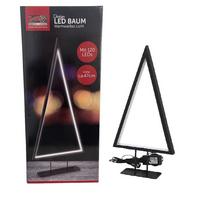 OZDOBA ŚWIETLNA 613-402025 - czarny, Basics, tworzywo sztuczne/metal (20/47/6cm) - X-Mas