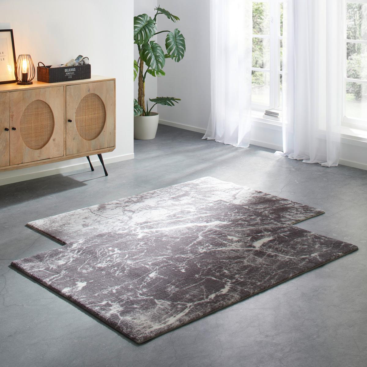 Webteppich Nemos 3 in Grau ca. 120x170cm - Grau, MODERN, Kunststoff (120/170cm) - Mömax