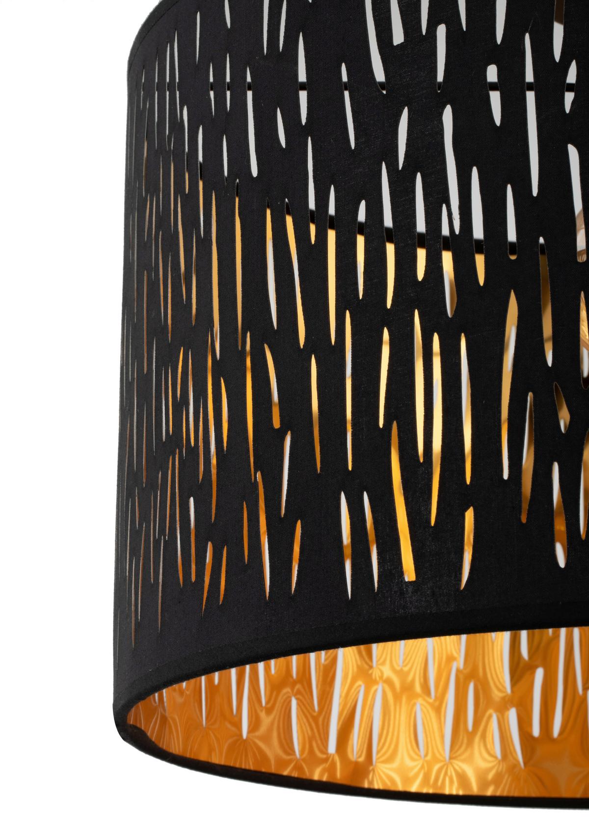 LAMPA SUFITOWA PANJA - czarny, Trend, tworzywo sztuczne/metal (40/30cm) - Novel