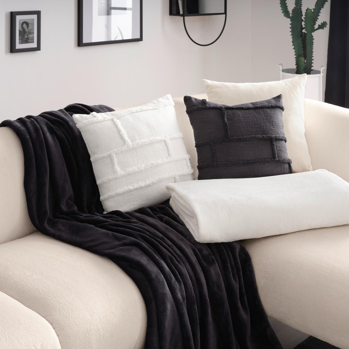 Díszpárna Brigg - fekete, Modern, textil (45/45cm) - Premium Living