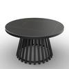 Couchtisch Pela Schwarz MDF - Schwarz, MODERN, Holzwerkstoff/Stein (90/90/45cm) - Bessagi Home