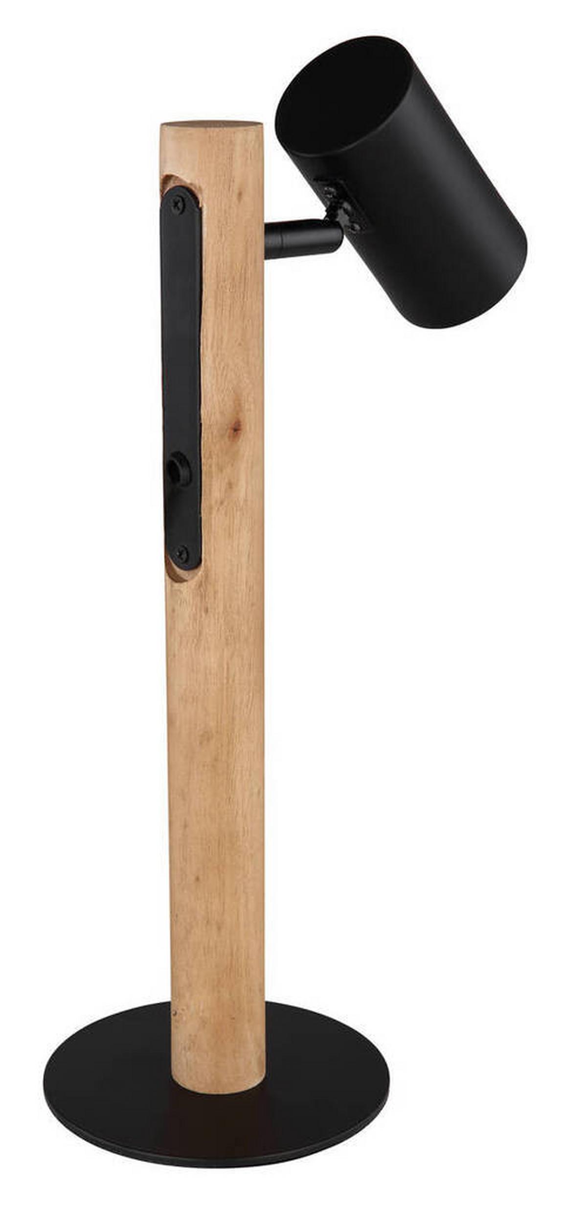 Svjetiljka Stolna 57913t - tamno smeđa/crna, Natur, metal/drvo (22/13/35cm) - Globo