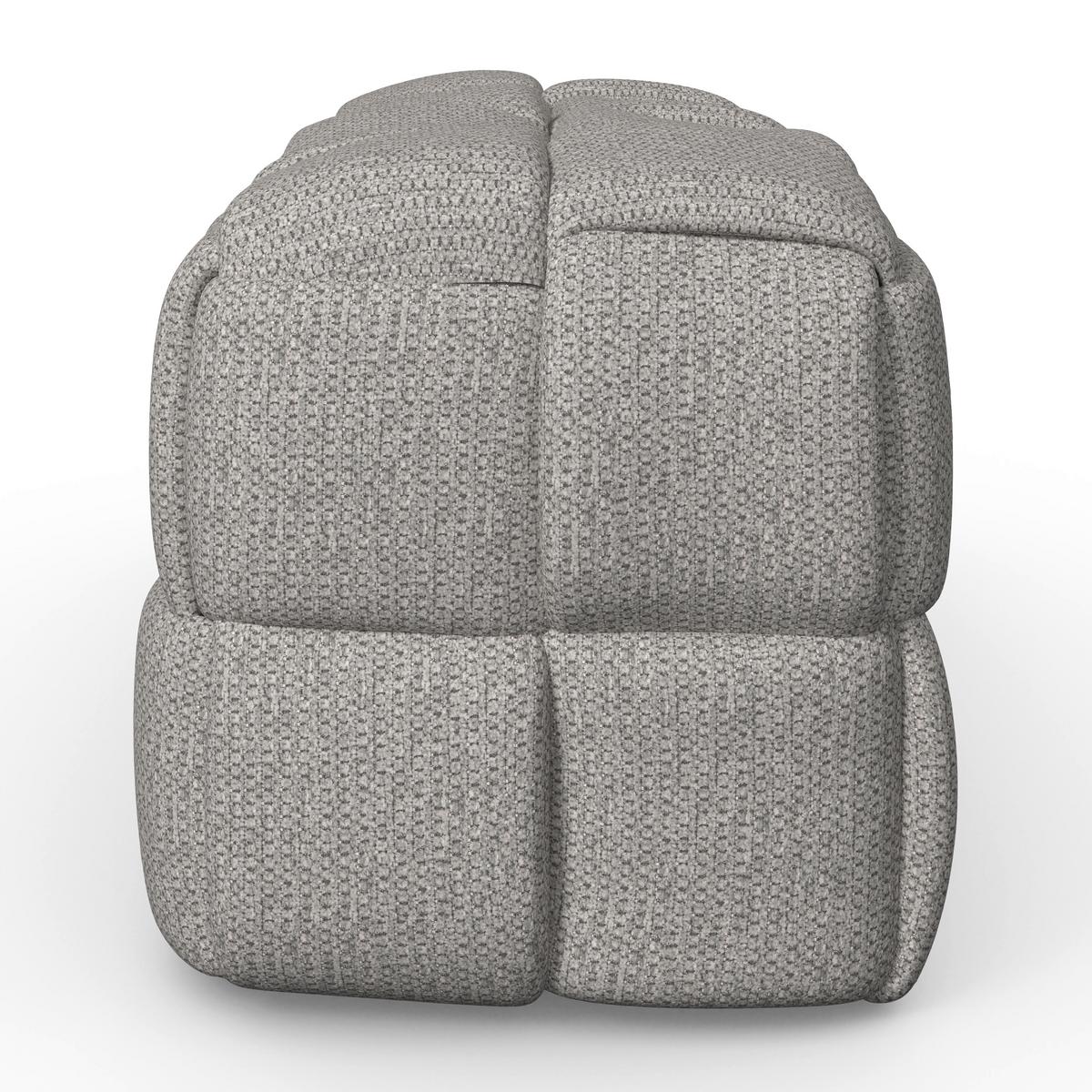 Bettbank Ella Bouclé Grau - Schwarz/Grau, MODERN, Holz/Kunststoff (110/45/45cm) - Bessagi Home