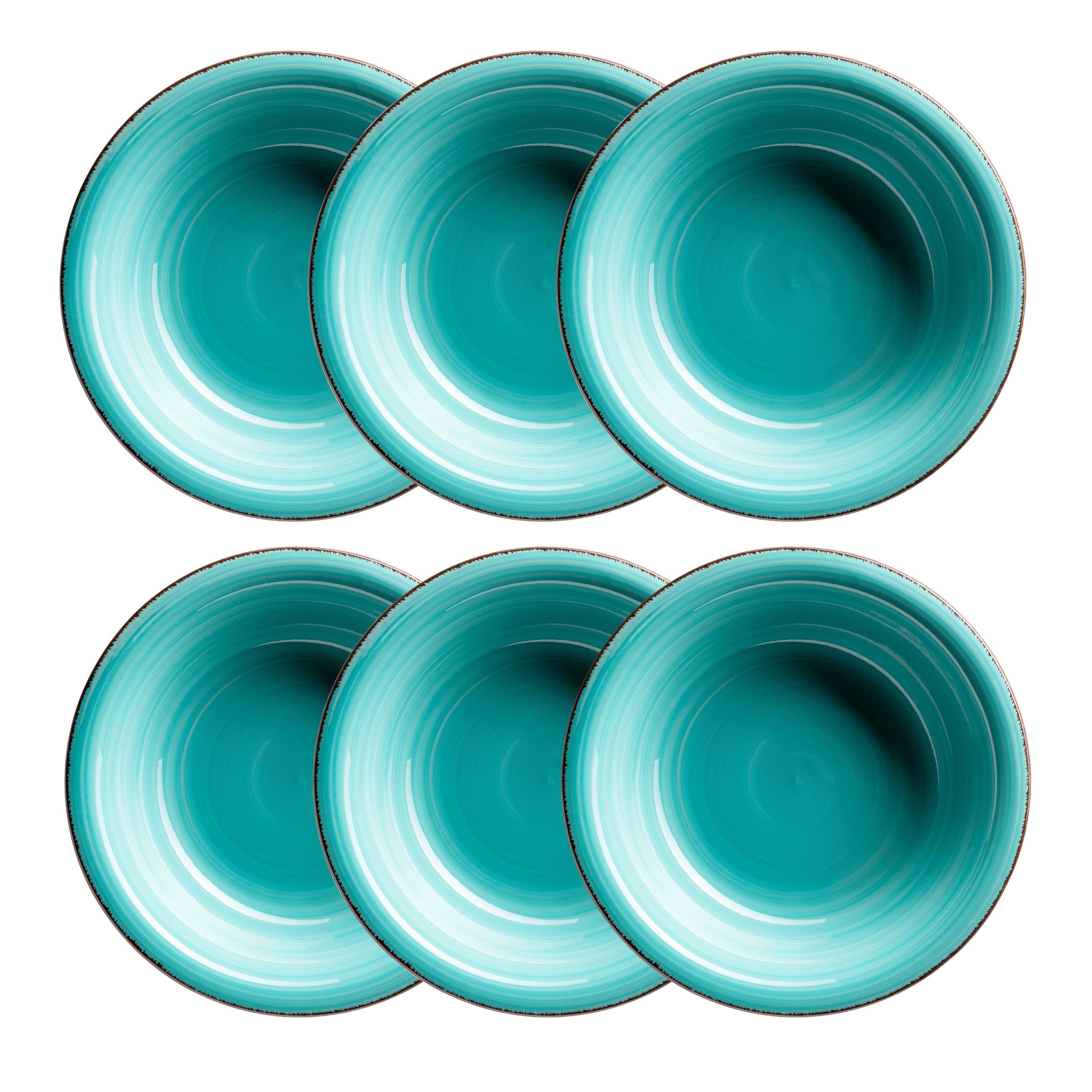 SUPPENTELLERSET 935334 LUMACA TELLERSET - Türkis, Basics, Keramik (21/5,5cm) - Mäser