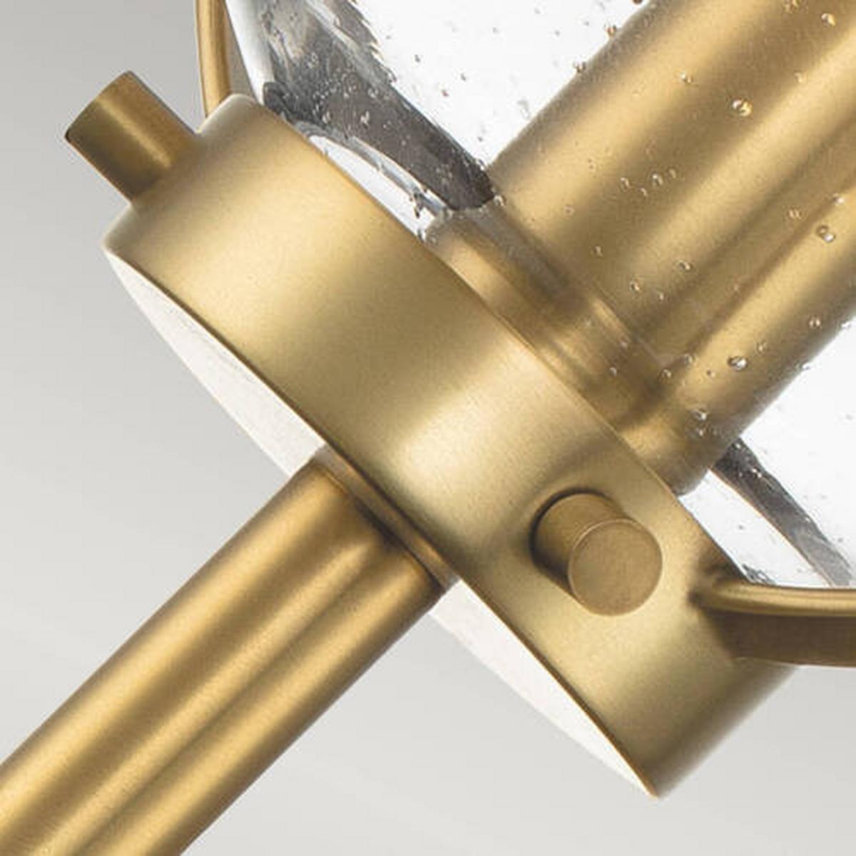 Kupaonska Zidna Svjetiljka Hk-Hollis1-C-Hb-Bath - boje mjeda, Design, staklo/metal (15.6/40.3/19cm) - Elstead Lighting