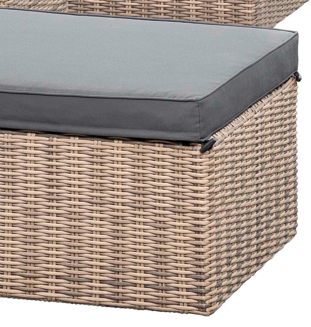 Lounge Garnitura Licosa, Blazine - temno siva/siva, Konvencionalno, kovina/umetna masa (88/65/68cm) - Gardenson