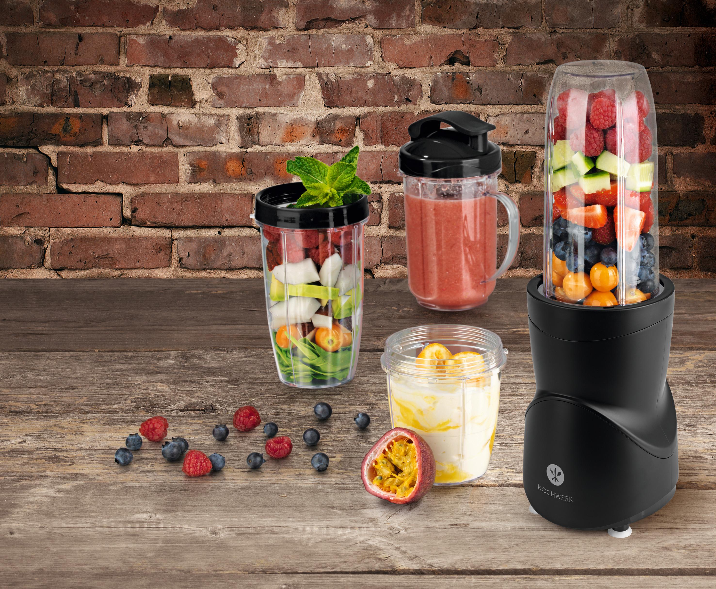 Smoothie Maker Kochwerk in Schwarz - Schwarz, Basics, Kunststoff (14/26/31cm)