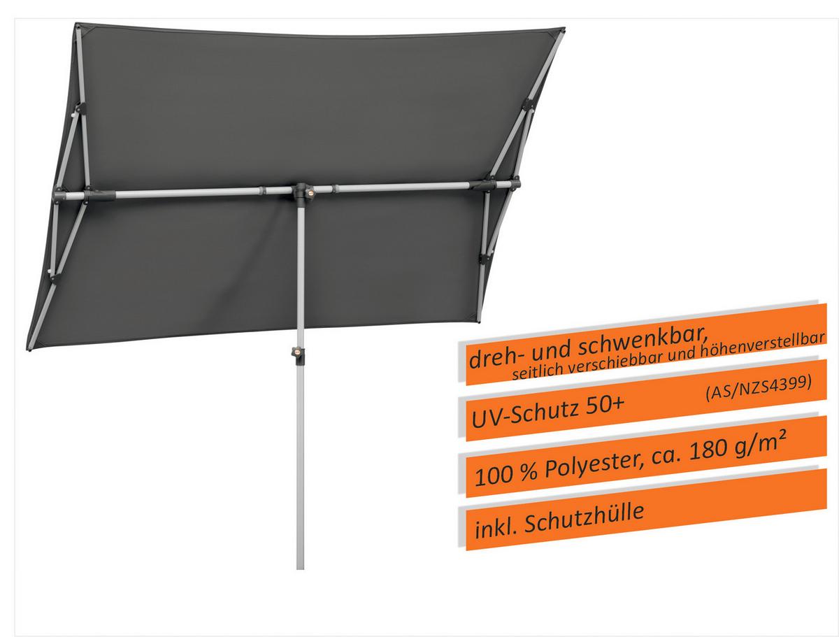 Ampelschirm Novara ca.190x188x140cm Anthrazit - Anthrazit, Basics, Textil/Metall (190/188/140cm) - Schneider