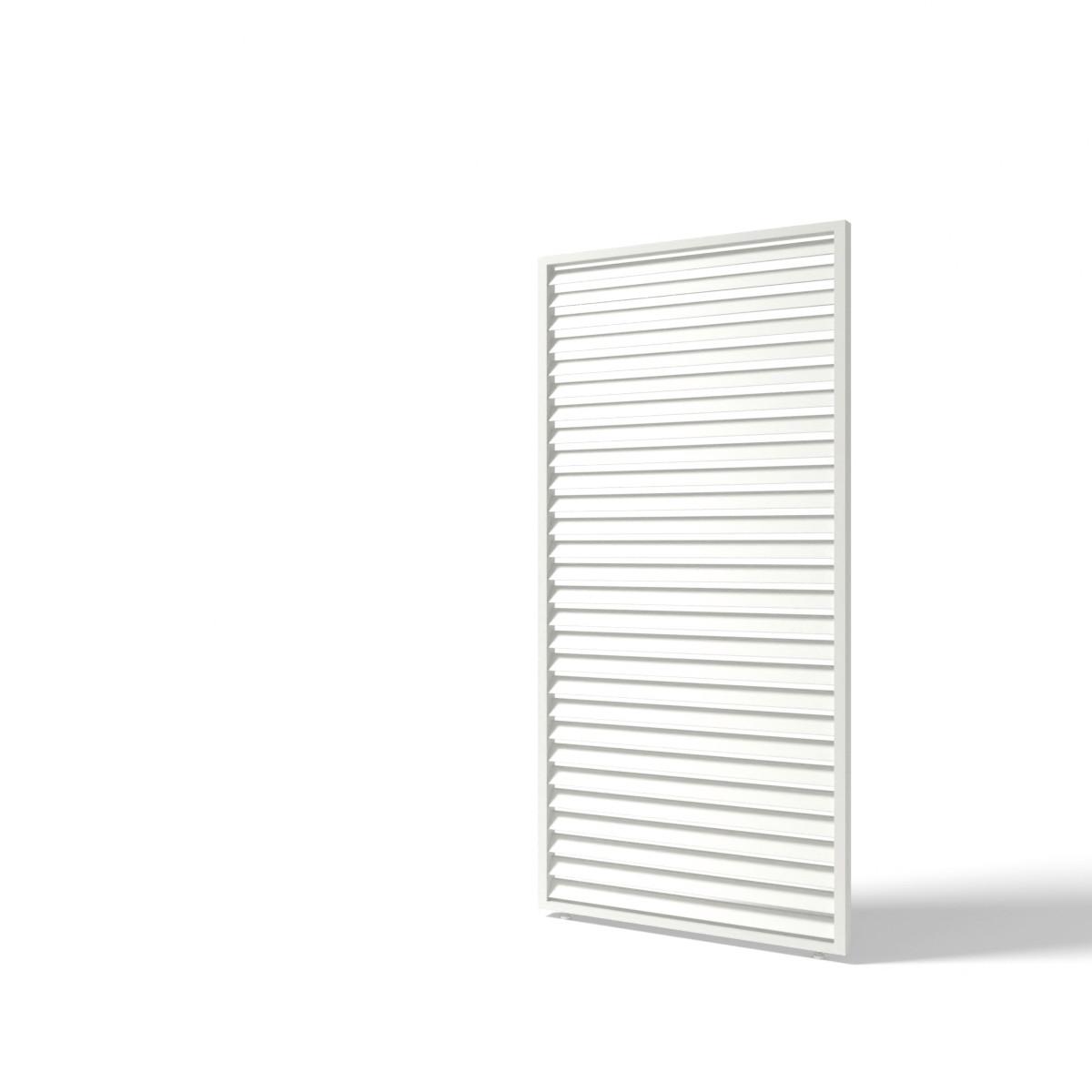 Stranski Del Za Pergolo Horizontale, Bela, 123cm - bela/visoki sijaj, Basics, kovina (123,5/233,5/6,5cm) - Gardenson