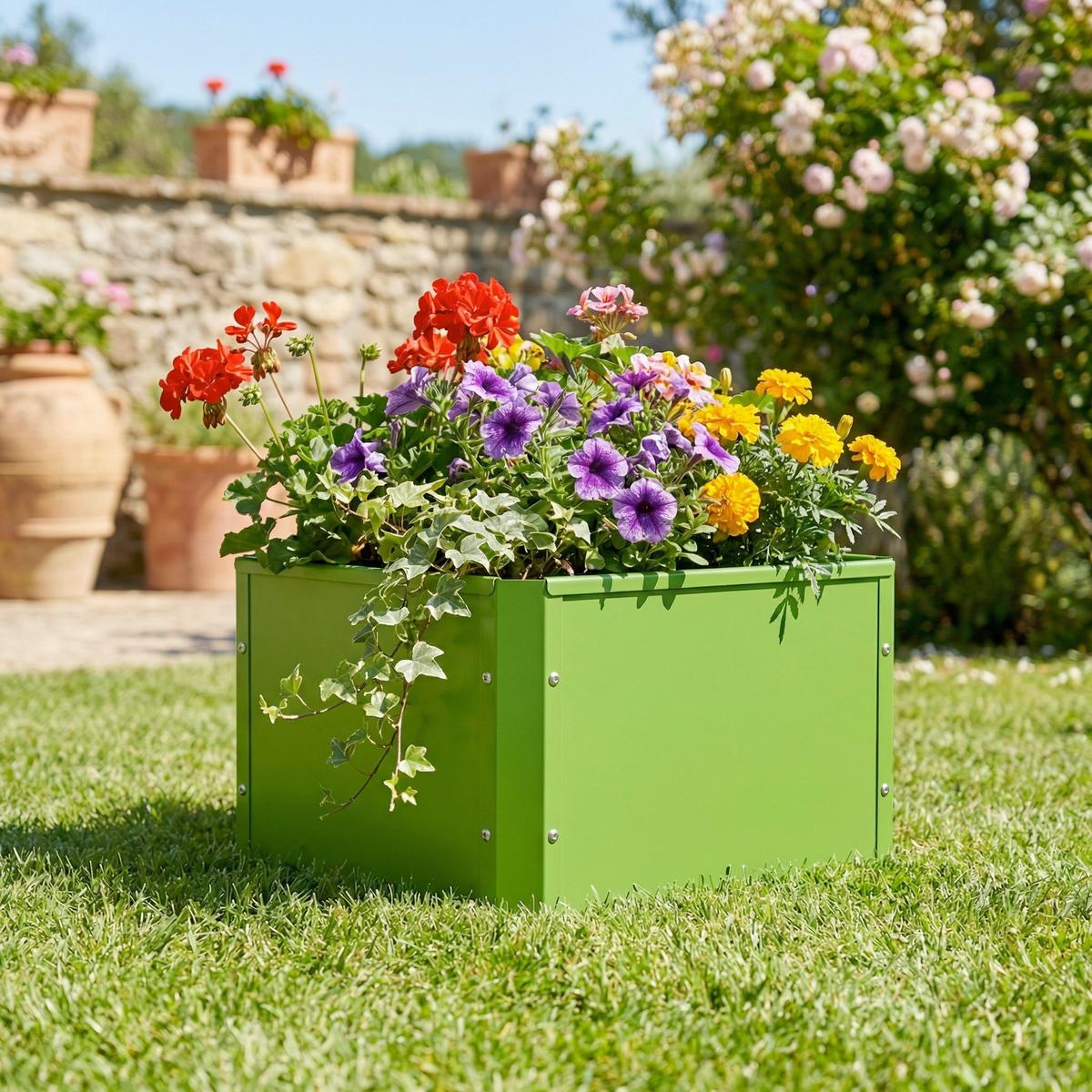 Hochbeet Vcm Beet "balora M" - Grün, Modern, Metall (50/30/40cm)
