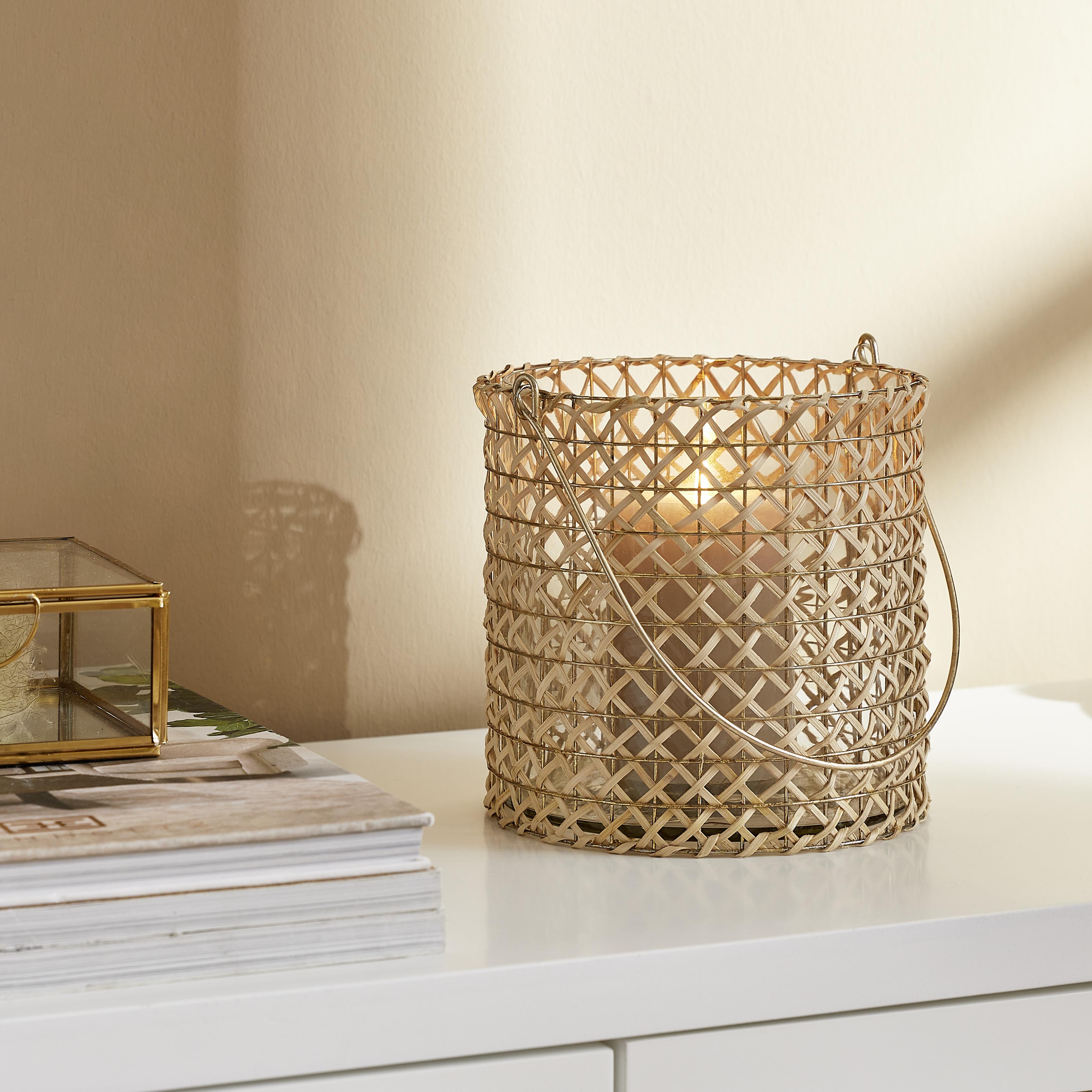 LATARENKA 7743884 - brązowy, Basics, szkło (15/16/15cm) - Light & Living